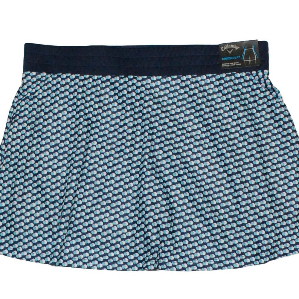 NWT Callaway Women's UPF 50 Skort Cube Collage Print Tennis Golf Skrt XL